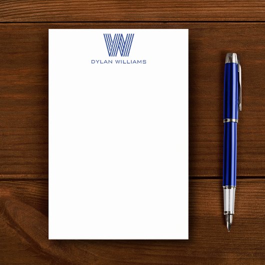 Modern Minimalistisch Monogram Post-it® Notes
