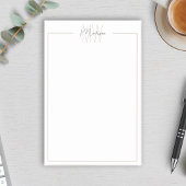 Modern minimalistisch monogram post-it® notes