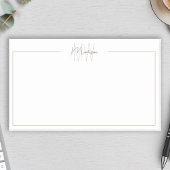 Modern minimalistisch monogram post-it® notes