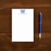 Modern minimalistisch monogram post-it® notes