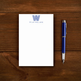 Modern minimalistisch monogram post-it® notes