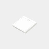 Modern minimalistisch monogram post-it® notes (Schuin)