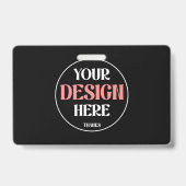 Modern Minimalistisch Monogram Professioneel Marke Badge (Voorzijde)