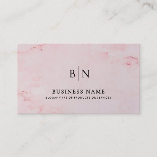 Modern minimalistisch monogram QR-code en sociale  Visitekaartje (Voorkant)