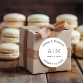 Modern, minimalistisch, monogram rubberstempel