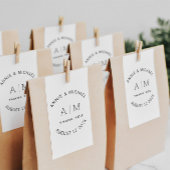 Modern, minimalistisch, monogram rubberstempel