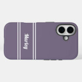 Modern Minimalistisch Monogram Schrift Sjabloon Pa Case-Mate iPhone Case (Achterkant (horizontaal))