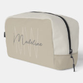 Modern minimalistisch monogram toilettasje (Rechterhoek)