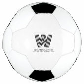 Modern minimalistisch monogram Voetbal (Voorkant)