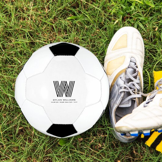 Modern minimalistisch monogram Voetbal