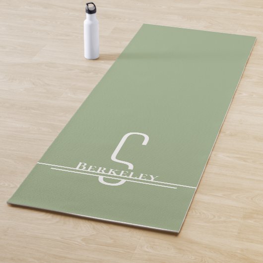 Modern minimalistisch monogram yogamat (In situ)