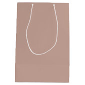 Modern minimalistisch mosterd Blush Pink Weddensch Medium Cadeauzakje (Achterkant)