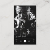 Modern minimalistisch muzikaal Visitekaartje (Voorkant)