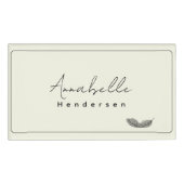 Modern minimalistisch naambadge (Voorkant)