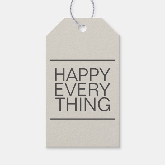 Modern minimalistisch neutraal cadeaulabel (Voorkant)