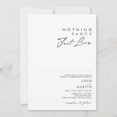 Modern minimalistisch niets Fancy gewoon liefdeshu Kaart (Voorkant)