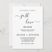 Modern minimalistisch niets Fancy gewoon liefdeshu Kaart (Voorkant)