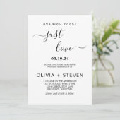 Modern minimalistisch niets Fancy gewoon liefdeshu Kaart (Staand voorkant)