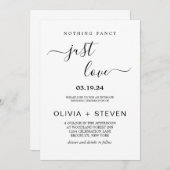 Modern minimalistisch niets Fancy gewoon liefdeshu Kaart (Voorkant / Achterkant)