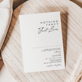 Modern minimalistisch niets Fancy gewoon liefdeshu Kaart