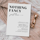 Modern minimalistisch niets Fancy gewoon liefdeshu Kaart