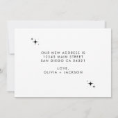 Modern Minimalistisch Nieuw Home Handgeschreven Sc Aankondiging (Achterkant)