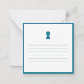 Modern minimalistisch nieuw startpunt notitiekaartje (Achterkant)