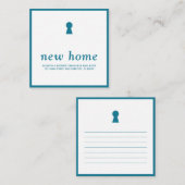 Modern minimalistisch nieuw startpunt notitiekaartje (Voorkant / Achterkant)