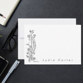 Modern minimalistisch notitiekaartje