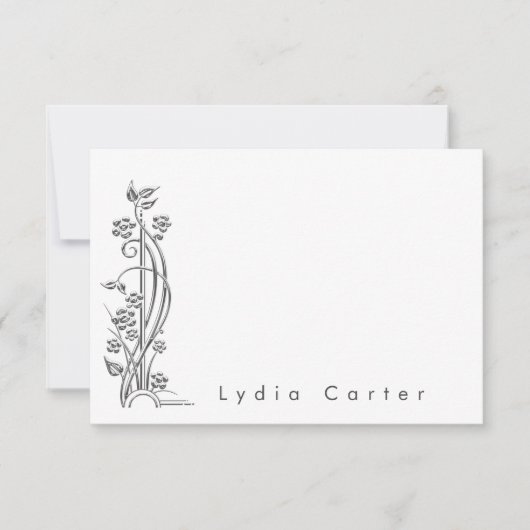 Modern minimalistisch notitiekaartje (Voorkant)