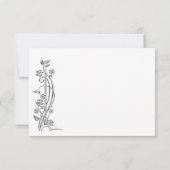 Modern minimalistisch notitiekaartje (Achterkant)