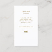 Modern minimalistisch oceaangolf Visitekaartje (Achterkant)