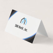 Modern minimalistisch onroerend goed visitekaartje (Voorkant)