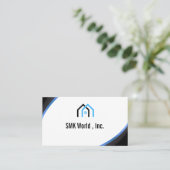 Modern minimalistisch onroerend goed visitekaartje (Staand voorkant)