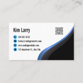 Modern minimalistisch onroerend goed visitekaartje (Achterkant)