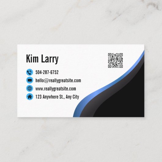 Modern minimalistisch onroerend goed visitekaartje (Achterkant)