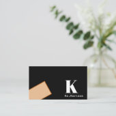 Modern minimalistisch onroerend goed visitekaartje (Staand voorkant)