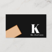 Modern minimalistisch onroerend goed visitekaartje (Voorkant)