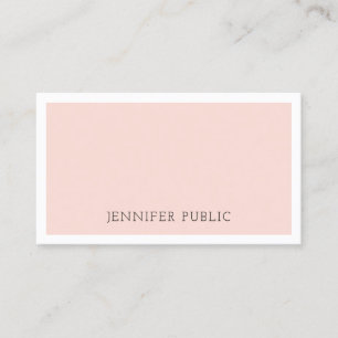 Modern minimalistisch ontwerp Blush Pink Trendy Visitekaartje