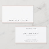 Modern minimalistisch ontwerp Professioneel Koel V Visitekaartje (Voorkant / Achterkant)