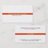 Modern minimalistisch ontwerp van de binnenband visitekaartje (Voorkant / Achterkant)