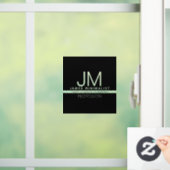 Modern minimalistisch ontwerp | Zwart en transpara Raamsticker (Huis)