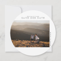 Modern minimalistisch | Onze datumfotokaart opslaa