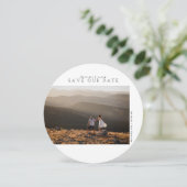 Modern minimalistisch | Onze datumfotokaart opslaa Save The Date (Staand voorkant)