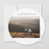 Modern minimalistisch | Onze datumfotokaart opslaa Save The Date (Voorkant)