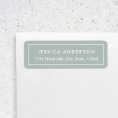 Modern minimalistisch opslagadres etiket