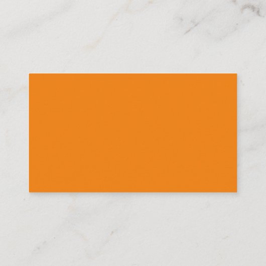  modern minimalistisch Oranje kleurenblok Visitekaartje (Achterkant)