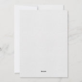 Modern minimalistisch paar foto kerst feestdagenkaart (Achterkant)