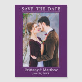 Modern minimalistisch Paars magnetisch sparen de d (Voorkant)