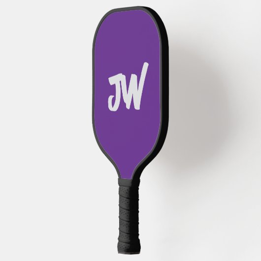 MODERN MINIMALISTISCH PAARSE MONOGRAM PICKLEBALL PADDLE (Links)